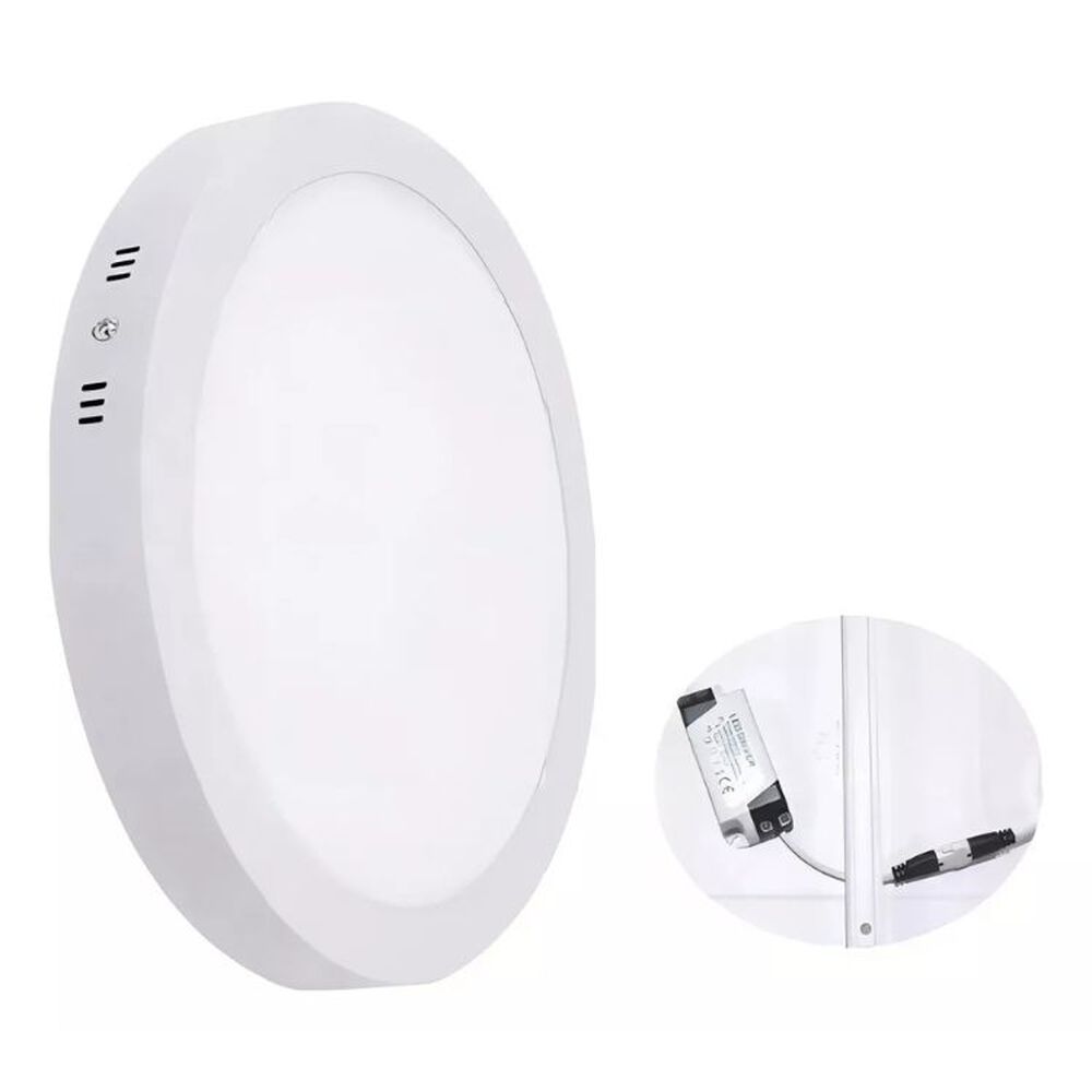 Pack X6 Panel Led 18w Luz Neutro 4000k Sobrepuesto Redondo image number 3.0