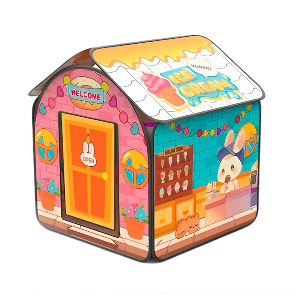 Carpa Casita Tienda Para Ni&ntilde;os Port&aacute;til Juguete Infantil image number 0.0