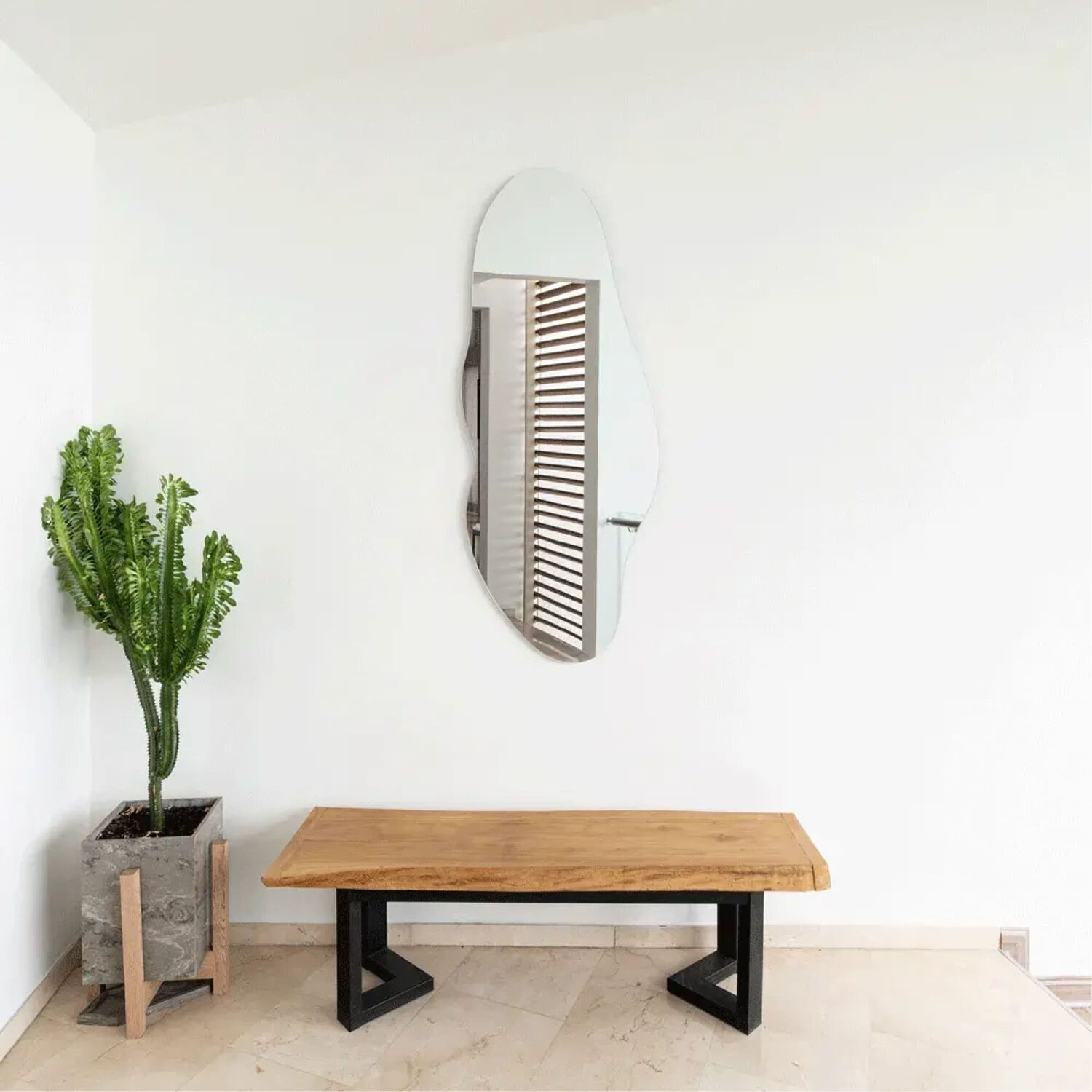 Espejo Con Forma Irregular 150x65x1,9 Cm Fm-020 image number 1.0