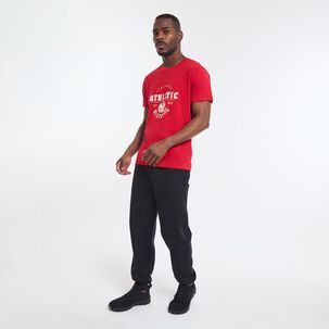 Polera Deportiva Estampada Manga Corta Cuello Redondo Hombre Wetland