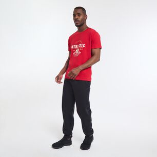 Polera Deportiva Estampada Manga Corta Cuello Redondo Hombre Wetland