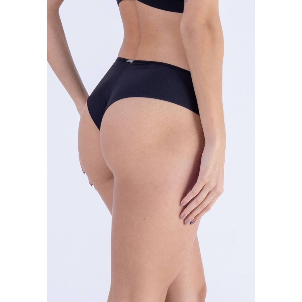 Tanga Sin Marcas Frente De Tul - Negro 2rios image number 0.0