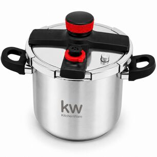 Olla A Presi&oacute;n Kw Oxford 8lt Acero Inoxidable Triple V&aacute;lvula