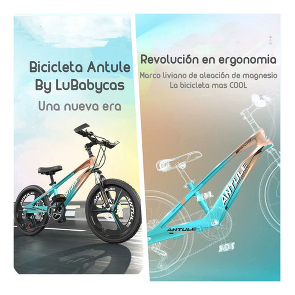 Bicicleta Infantil 8-10 A&ntilde;os Aro 20 Lubabycas Verde image number 1.0