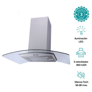 Campana Isla Groner Inox 90 Cm