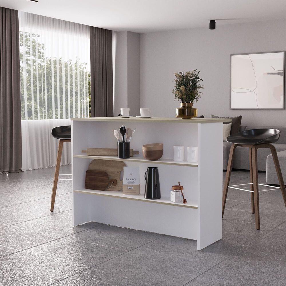 Isla Cocina 120x60x90 Cm Fm-003b Blanco image number 4.0