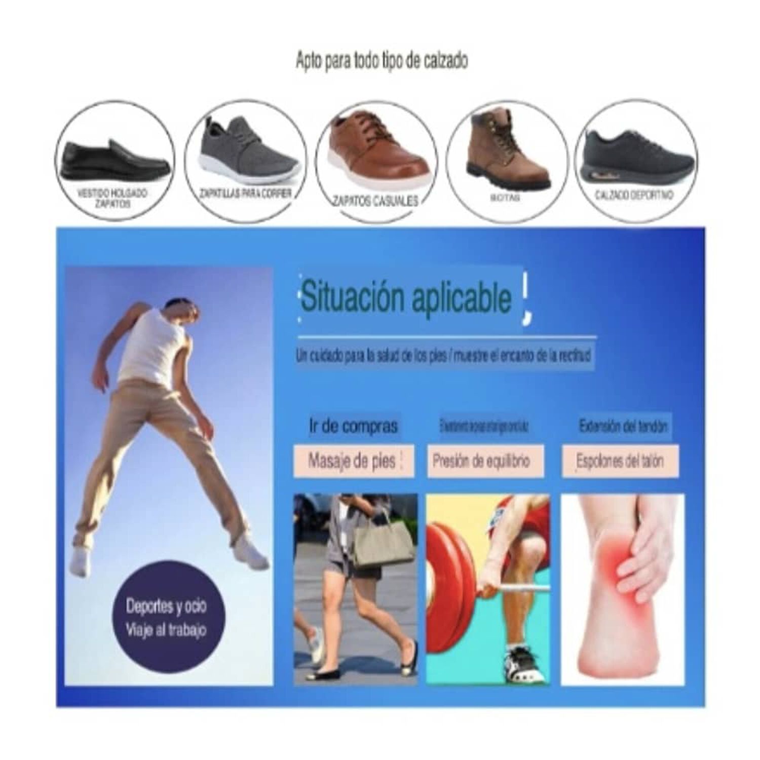 Par Talonera Fascitis Deporte image number 3.0
