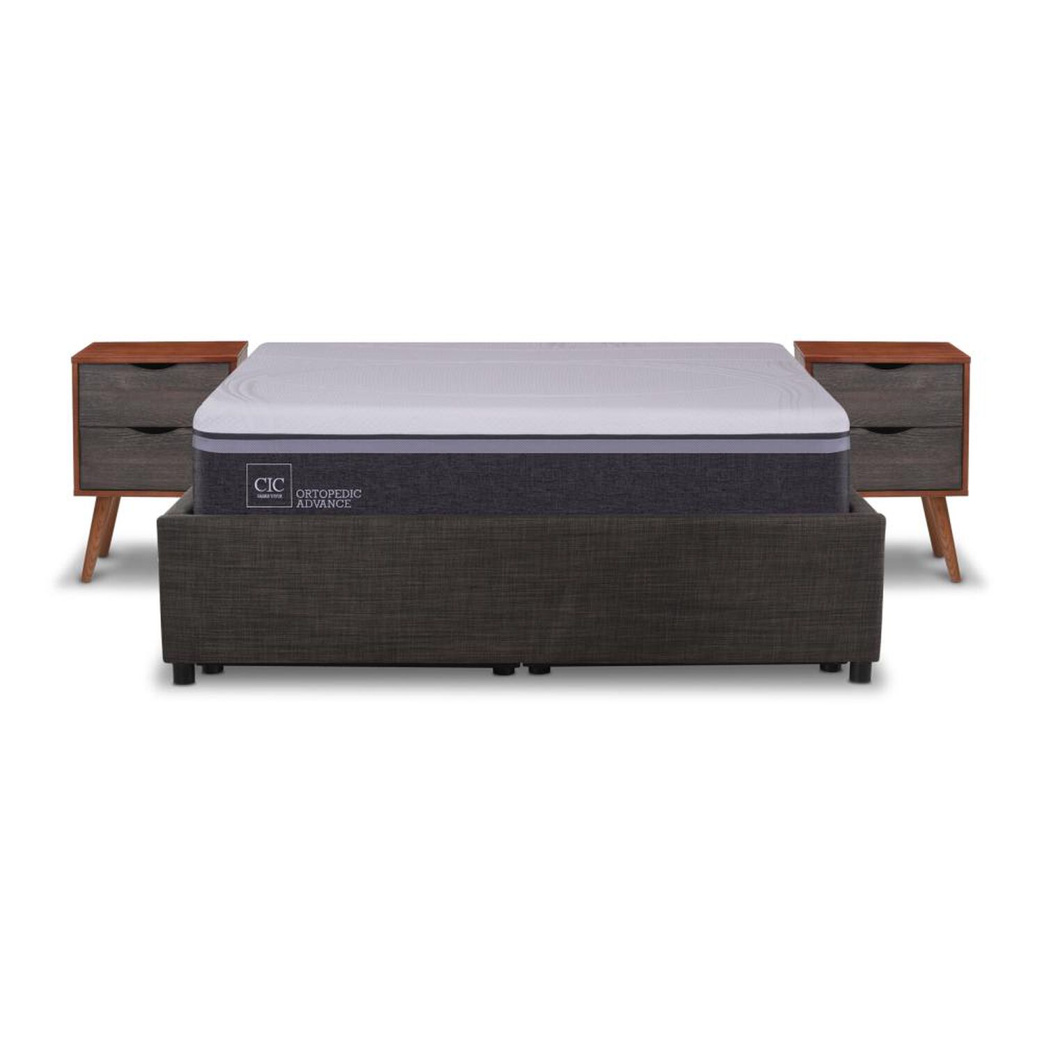 Cama Ba&uacute;l Cic Ortopedic Advance / 2 Plazas / Base Normal + Velador image number 0.0