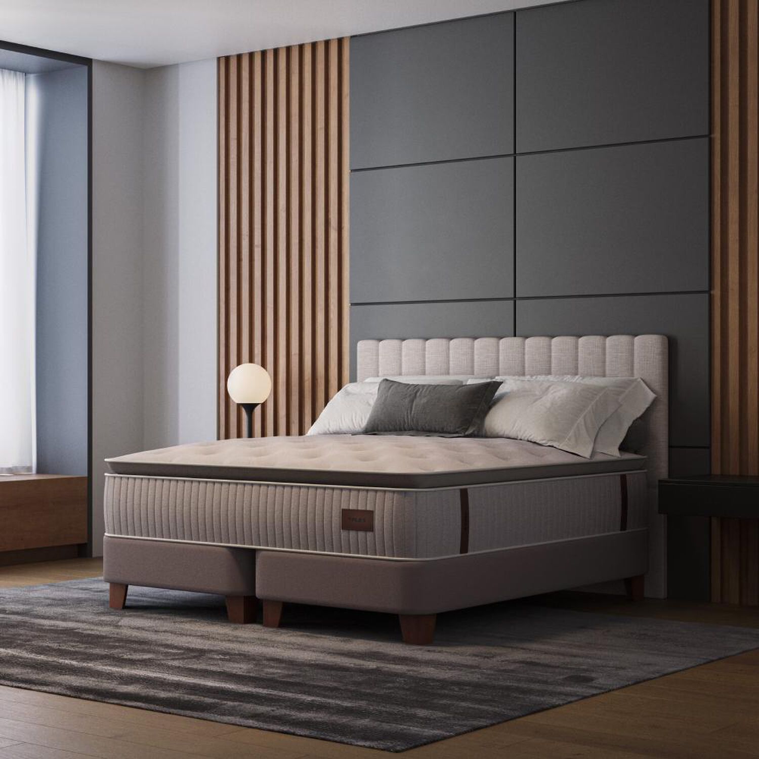 Cama Europea Flex Heritage / King / Base Dividida image number 4.0