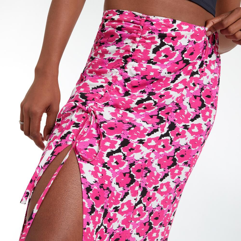 Falda Larga Abierta Estampada Tiro Medio Skinny Mujer Rolly Go image number 4.0