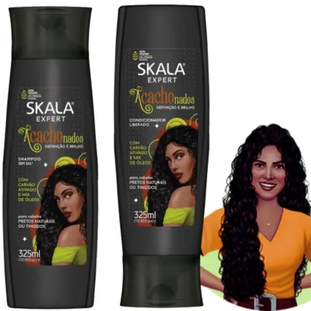Kit Shampoo Y Acond Acachonados Skala Expert 650ml image number 3.0