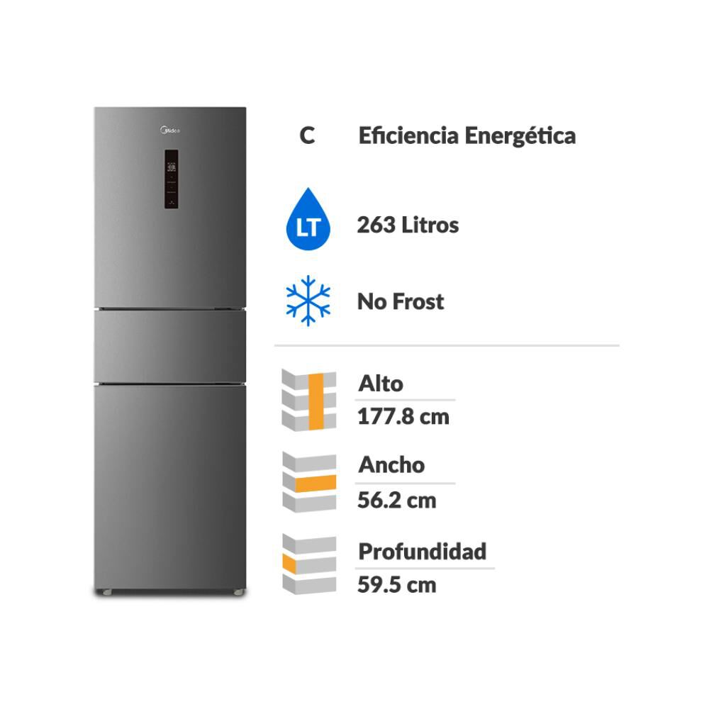 Midea MDRB363TDE50IN Light Silver, foto 2