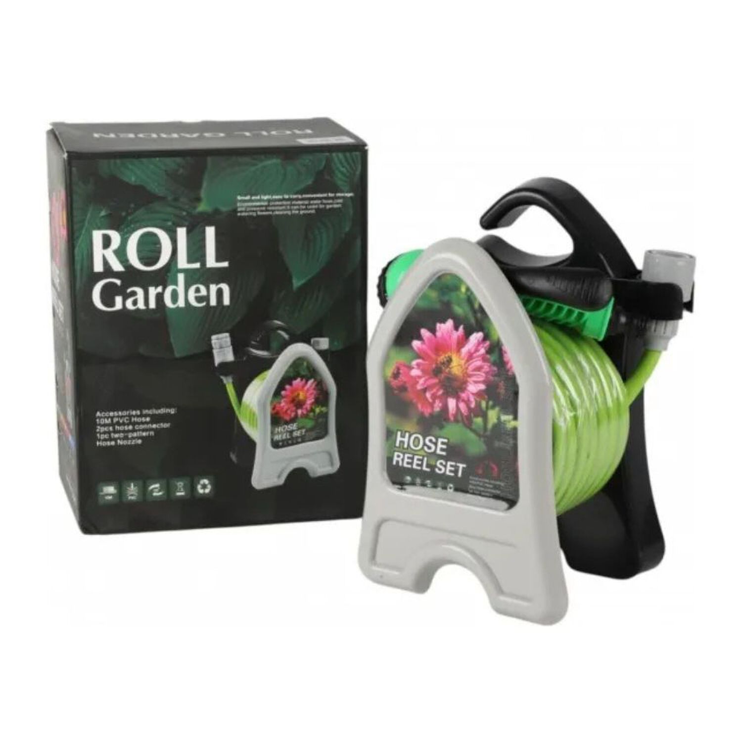 Carrete De Manguera Para Jard&iacute;n Roll Garden 10m Con Pistola image number 4.0