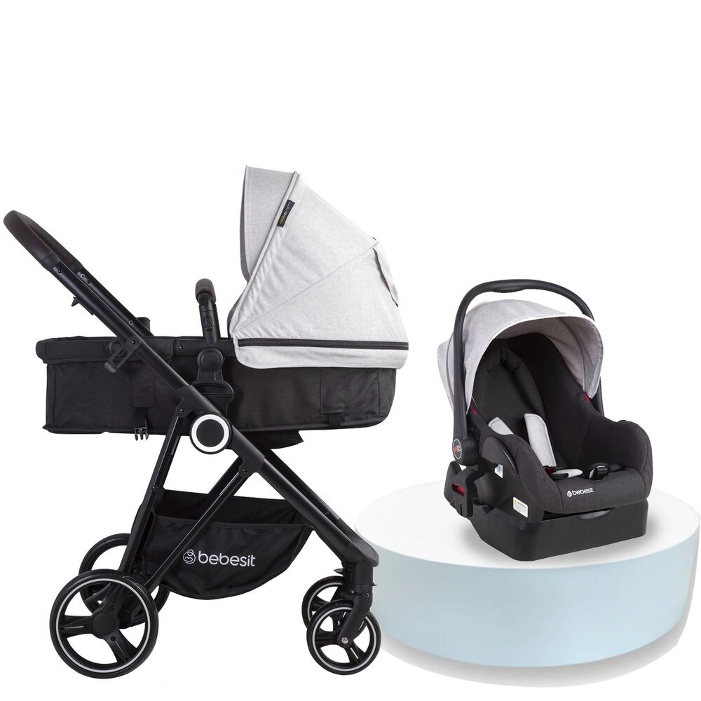 Coche Cuna Travel System Cosmos Gris image number 4.0