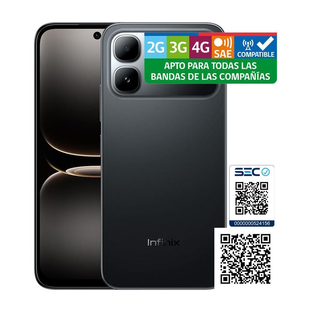 Smartphone Infinix Smart 20 / 128 GB / Shadow Black / Liberado image number 4.0