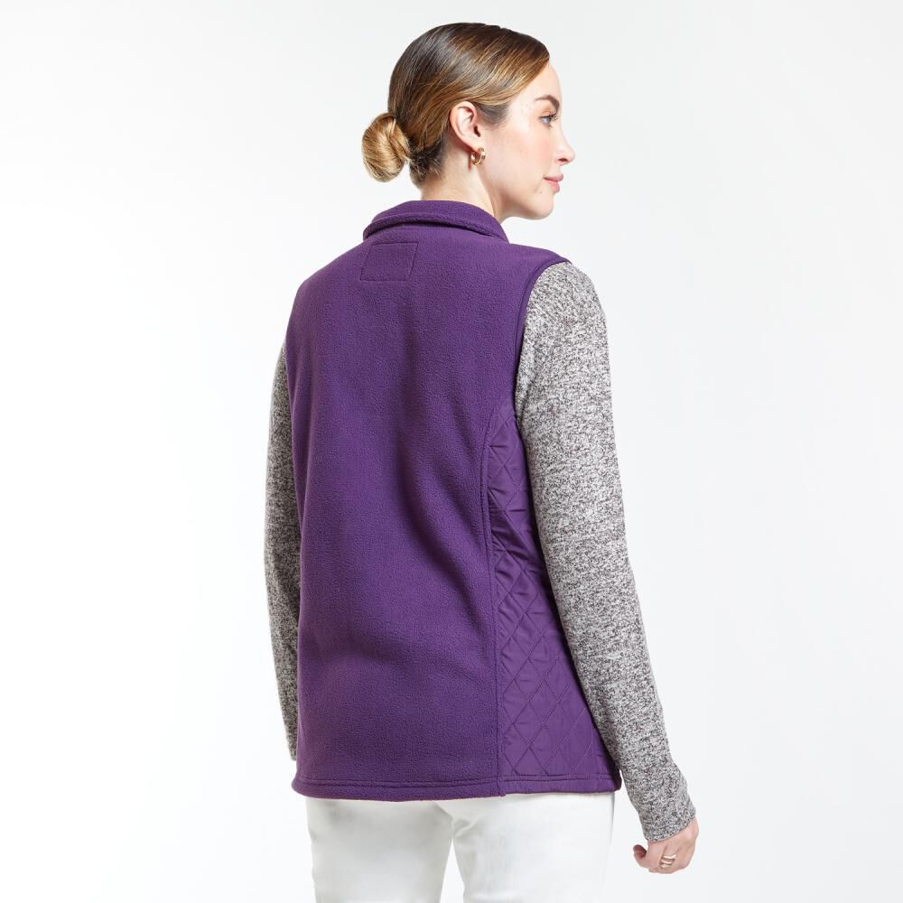 Polerón Polar Regular Sin Mangas Cuello Alto Mujer Lesage image number 3.0