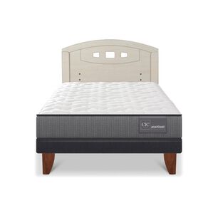 Cama Europea Cic Anatomic / 1.5 Plazas / Base Normal + Respaldo