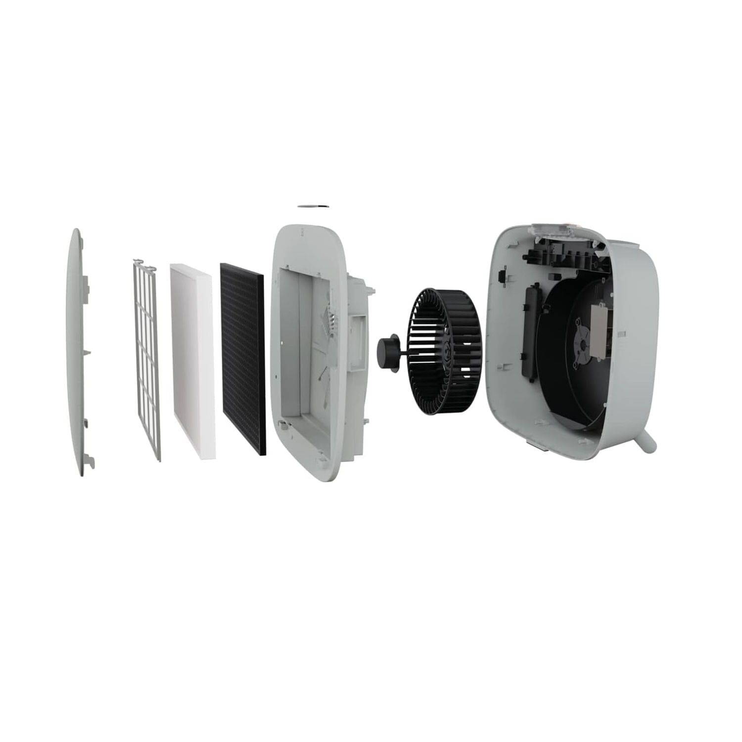 Purificador De Aire Electrolux Ultra Silencioso Well A7 Gris image number 16.0