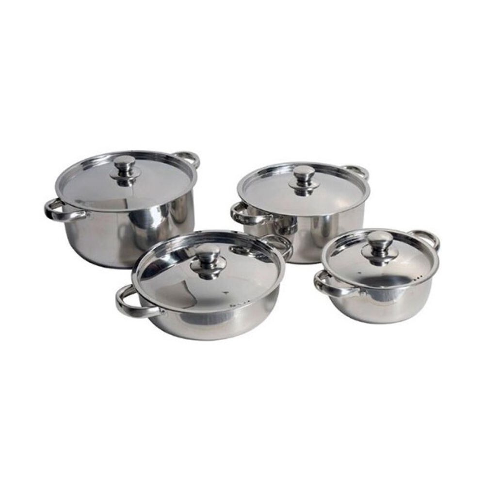 Set De Ollas Bateria De Cocina 8 Piezas Inoxidables Malaga image number 1.0
