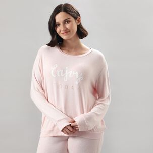 Pijama Tejido Viscosa Manga Larga Mujer Flores