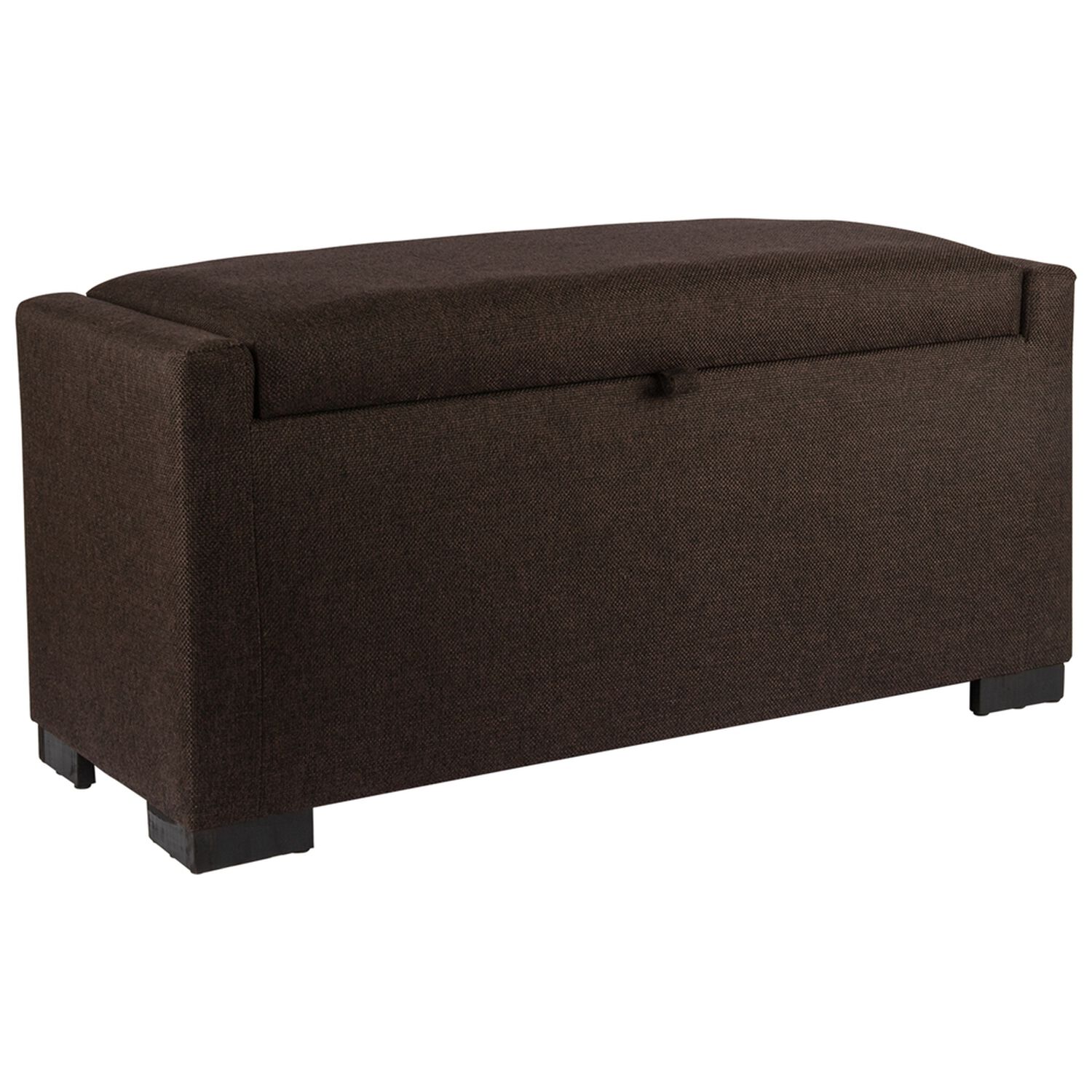 Banqueta Con Ba&uacute;l Leyzy Caf&eacute; Moro Omega 40x55x105 Cm M&aacute;xima Design image number 1.0