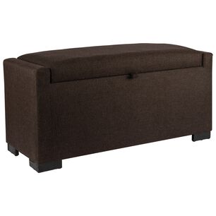 Banqueta Con Ba&uacute;l Leyzy Caf&eacute; Moro Omega 40x55x105 Cm M&aacute;xima Design
