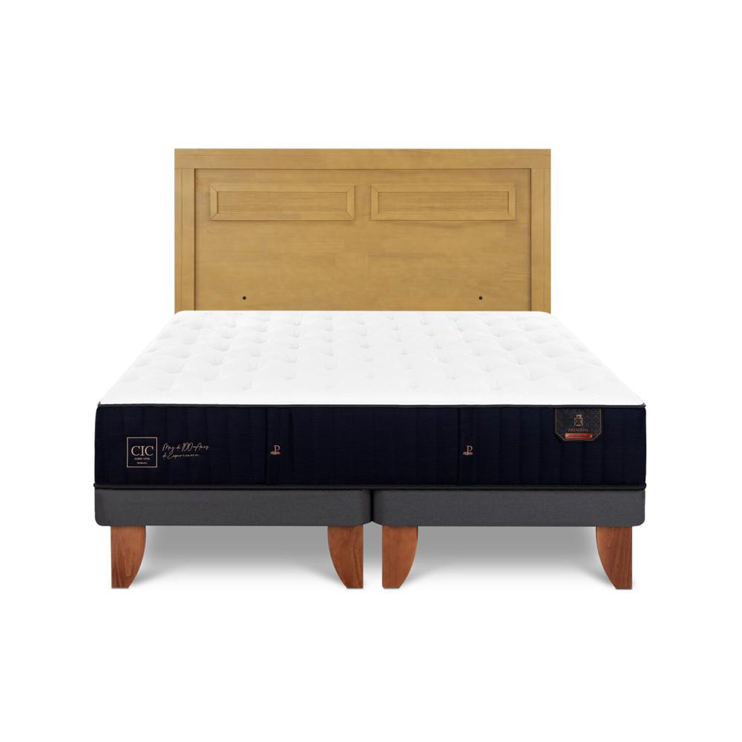 Cama Europea Cic Linea Premium / King / Base Dividida + Respaldo image number 0.0