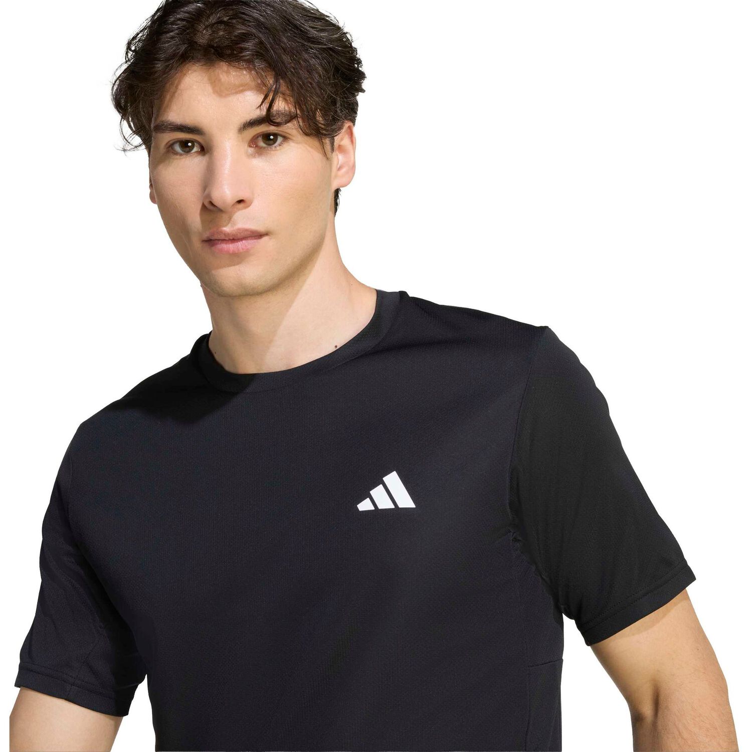 Polera Deportiva Negra Adidas image number 5.0