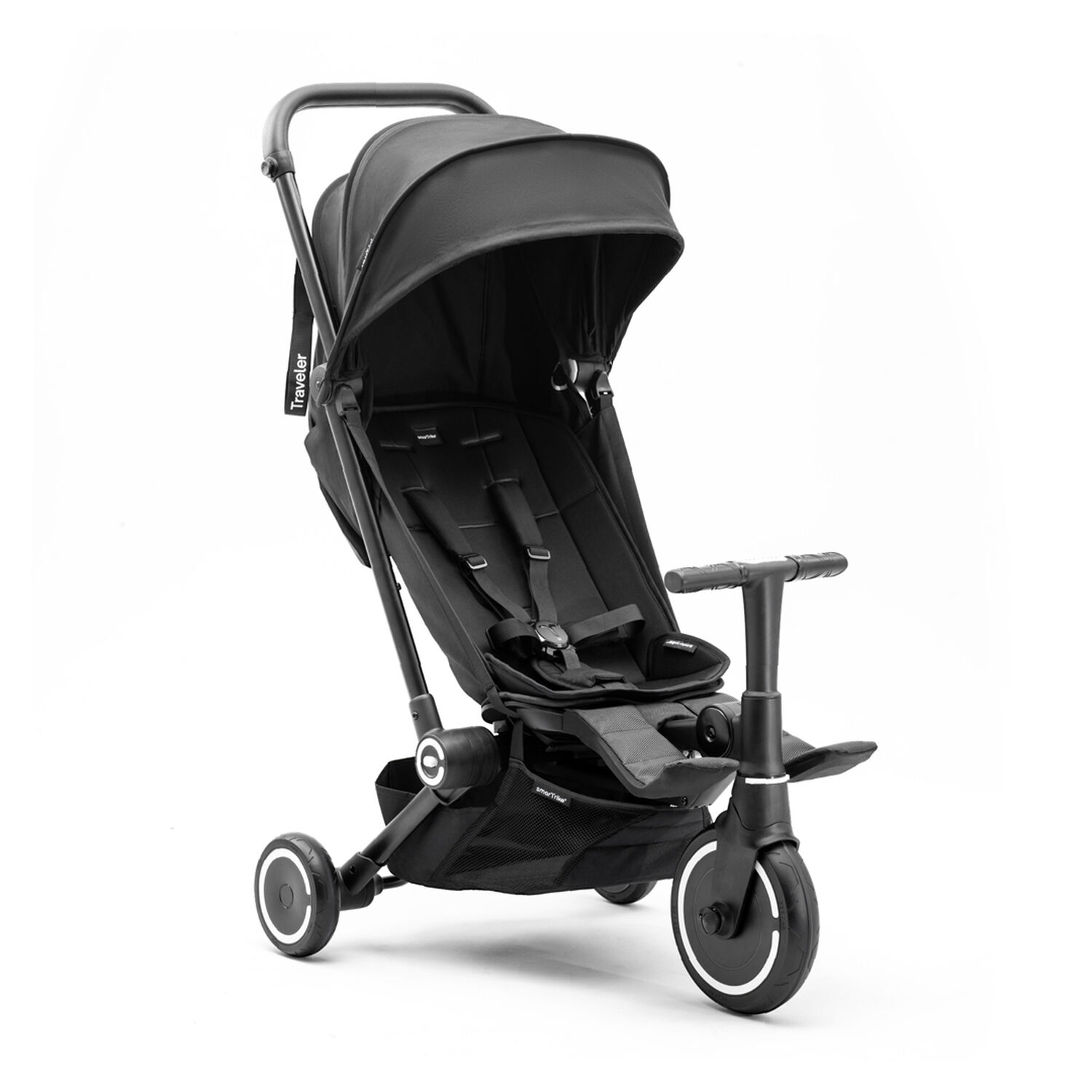 Coche Triciclo Traveler Negro image number 0.0