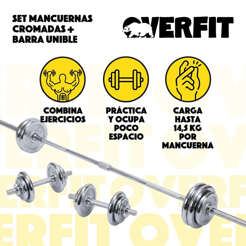Set Mancuernas 50kg Fitness Pesas Peso Regulable image number 3.0