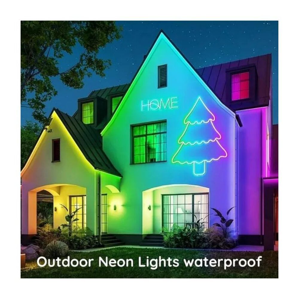 Tira Led Neon Rgb 5m Usb Musical Control Remoto Y App Ip67 Rgb image number 1.0