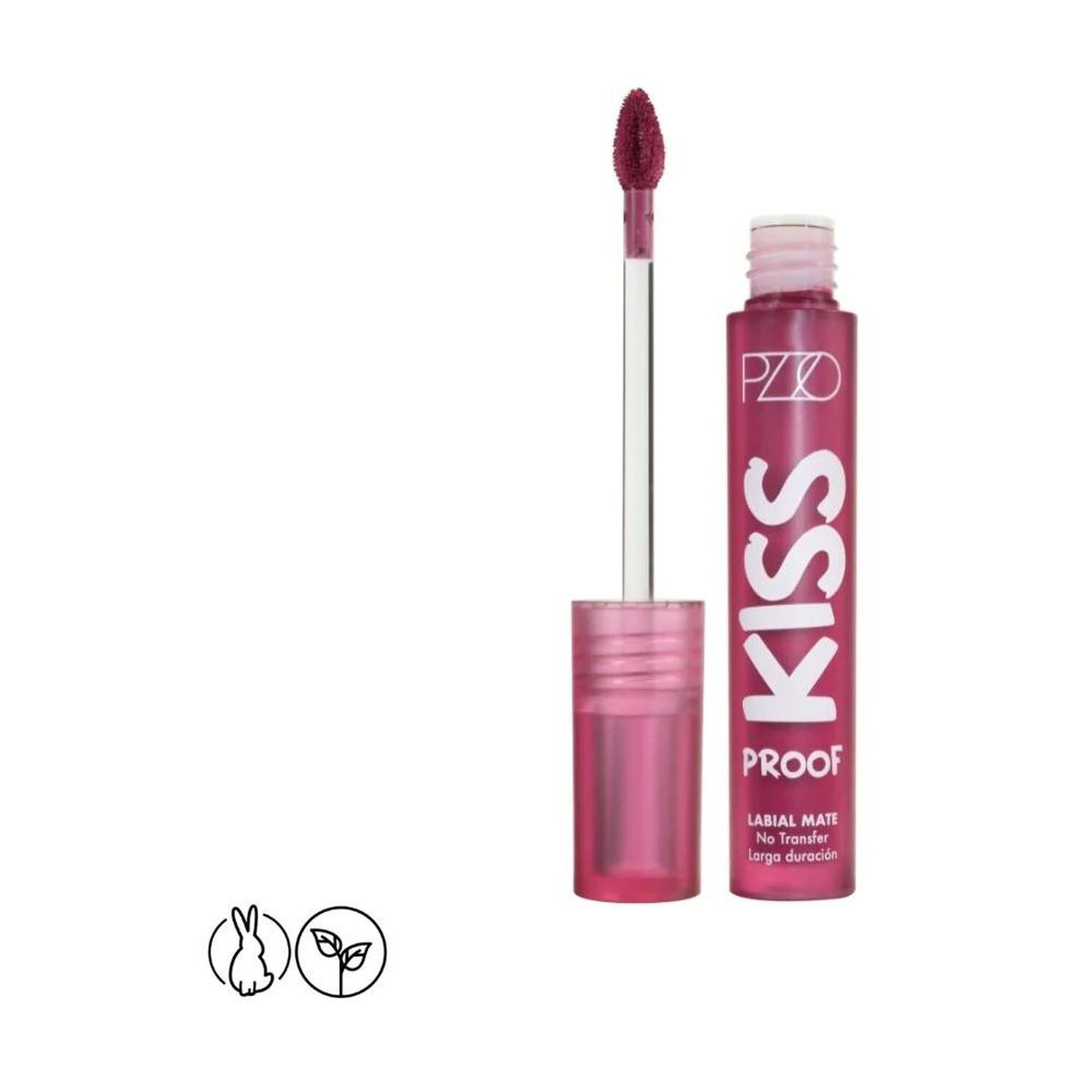 Labial Liquido Kiss Proof Intransferible Pink Mauvre Pzzo Make Up image number 0.0