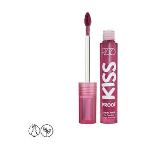 Labial Liquido Kiss Proof Intransferible Pink Mauvre Pzzo Make Up