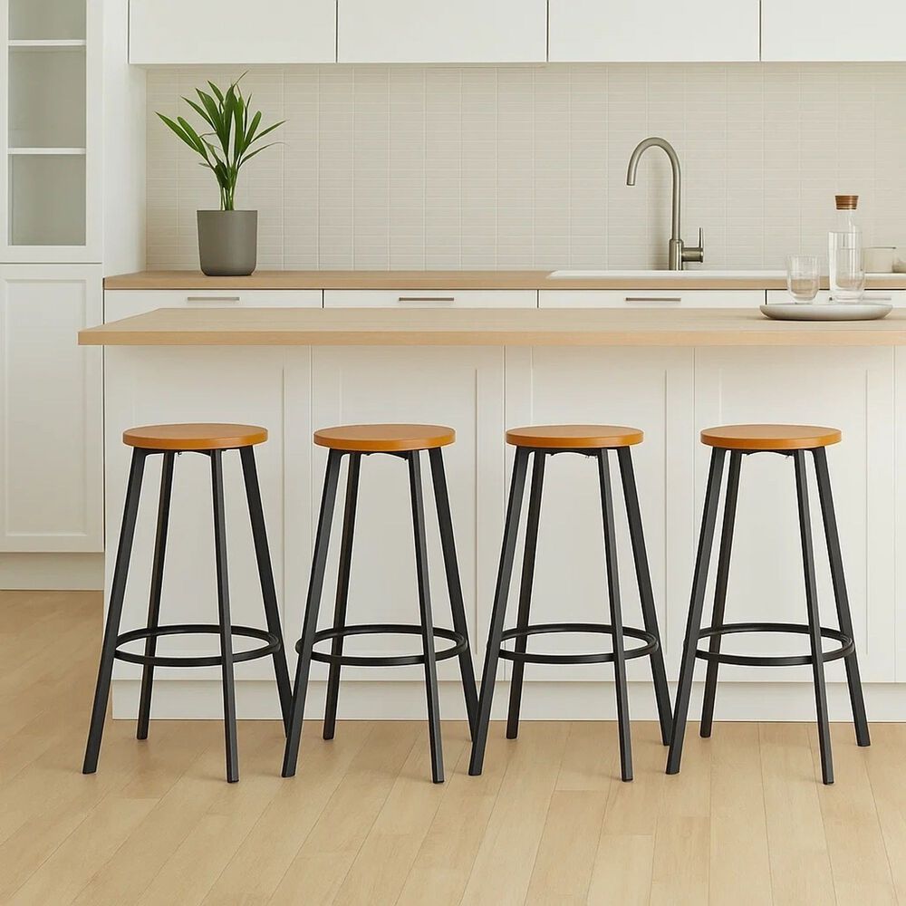 Pack De 4 Pisos Taburete De Bar Elipse Industrial image number 2.0