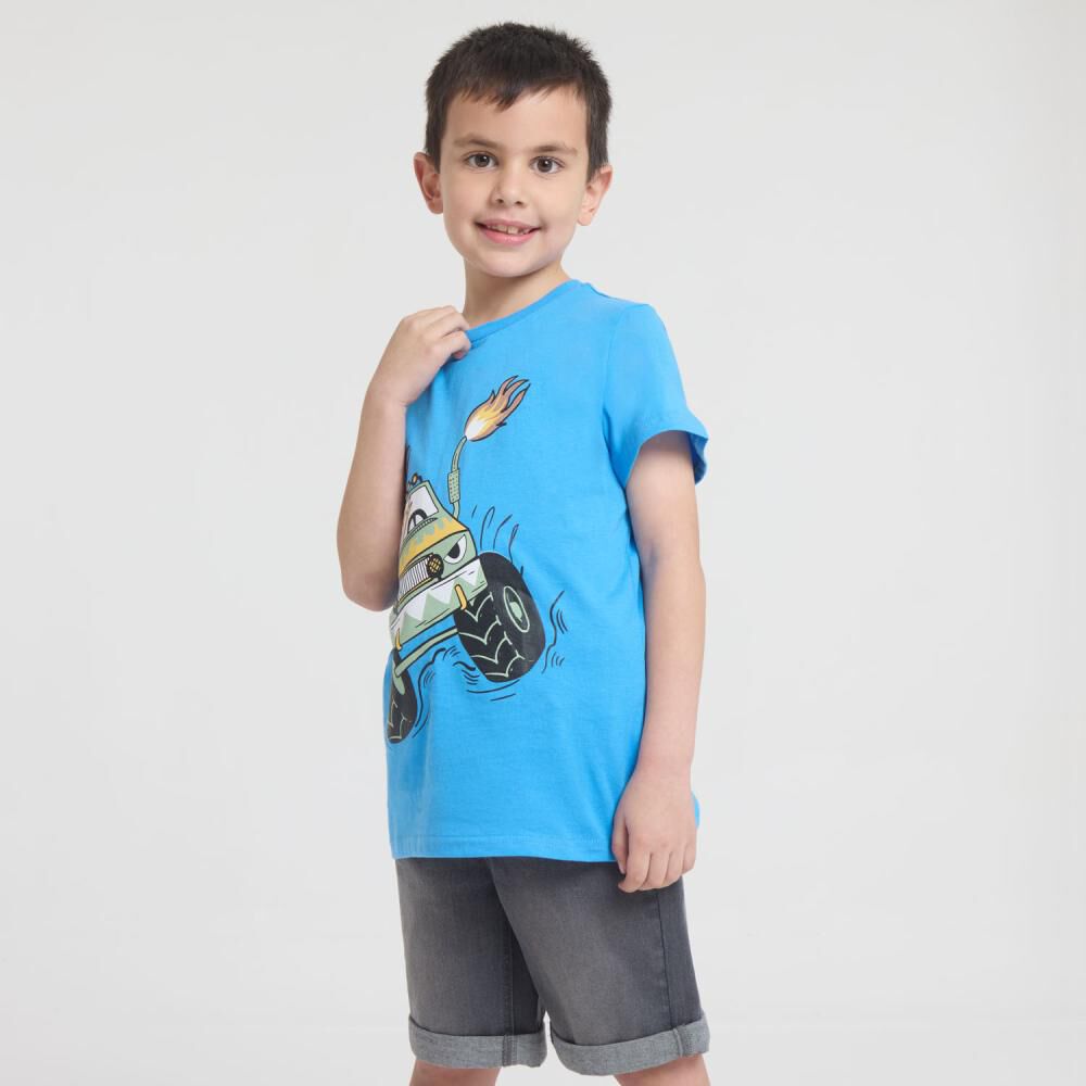 Polera Manga Corta Cuello Redondo Niño Topsis image number 2.0