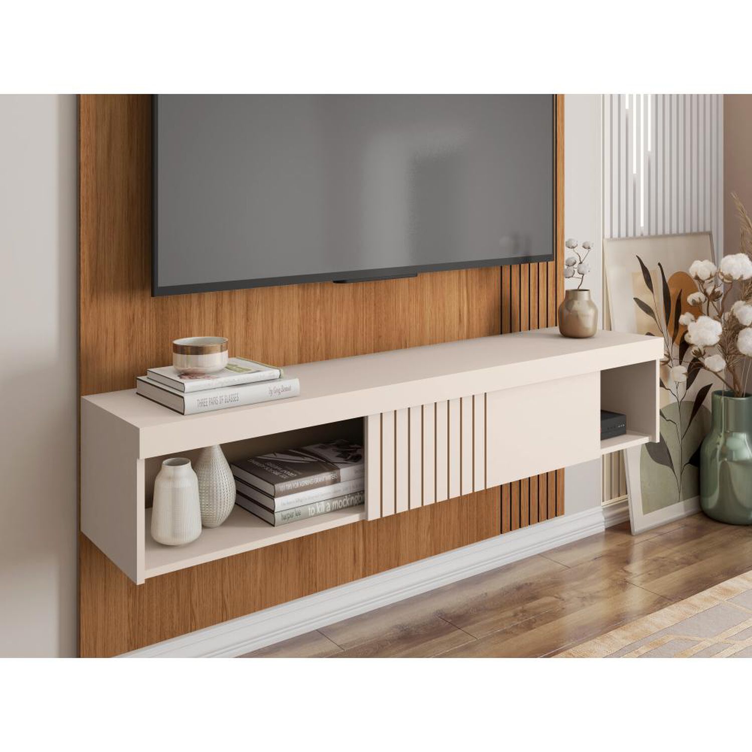 Combo Panel Tv Decocasa Jade / 1 Puerta image number 3.0