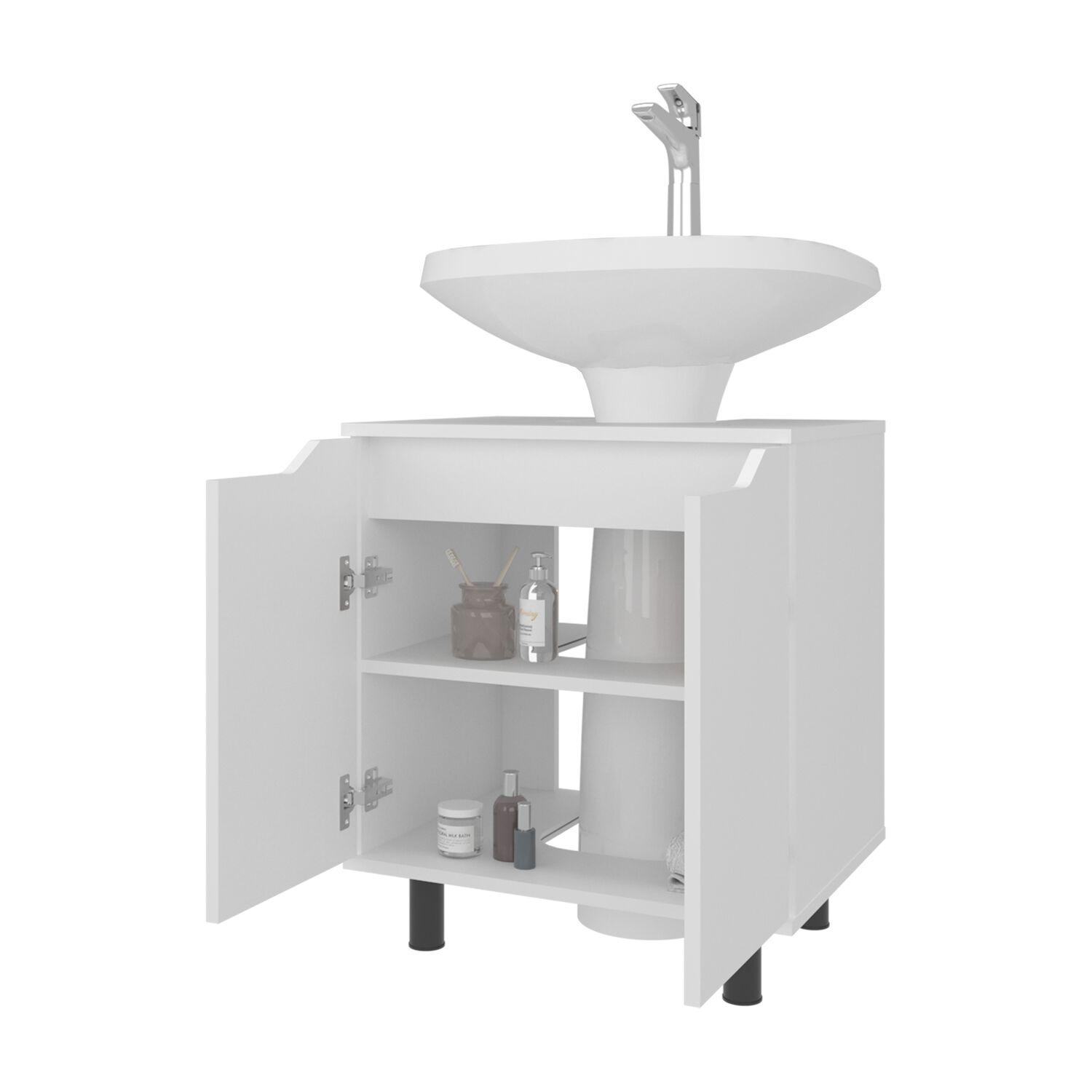 Mueble Para Lavamanos 63x55x41.3 Cm 2 Puertas image number 2.0
