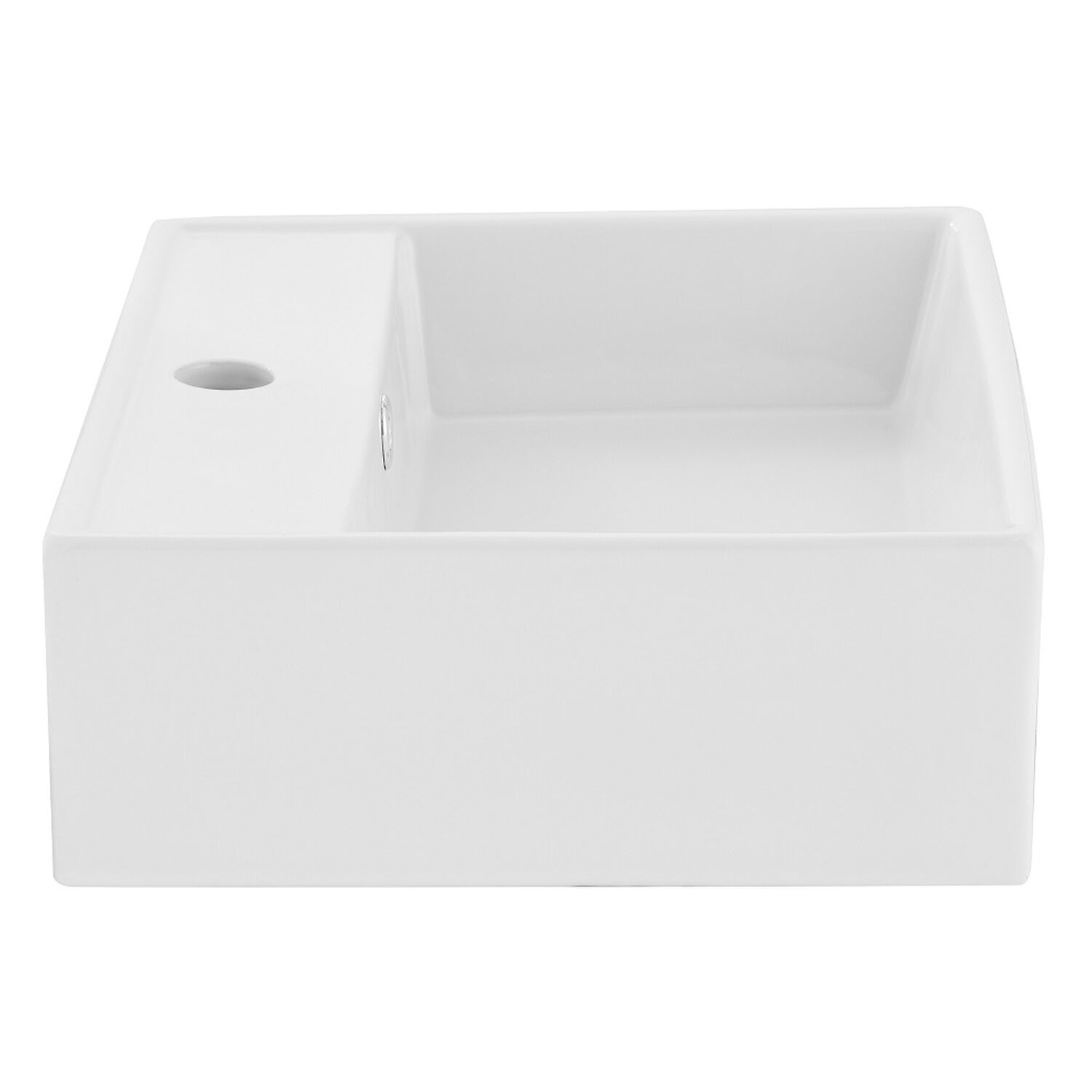 Lavamanos Sobreponer/muro Domsa Slc8352 Blanco 43x36x14 Cm image number 2.0