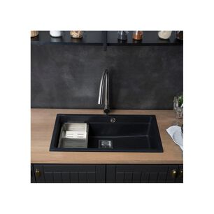 Lavaplatos Sobre Cubierta Deluxe Granito Negro Fdv
