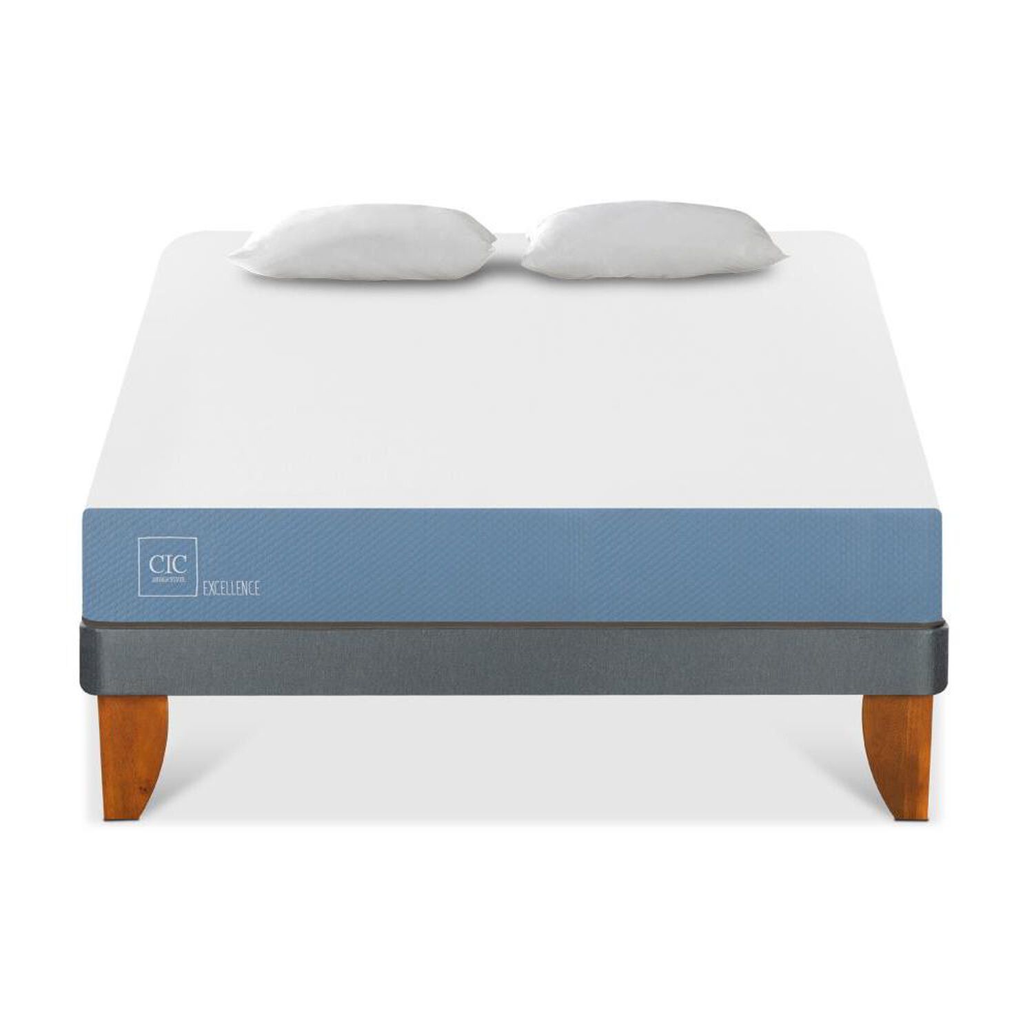 Cama Europea Cic Excellence / 2 Plazas / Base Normal + Almohadas image number 0.0
