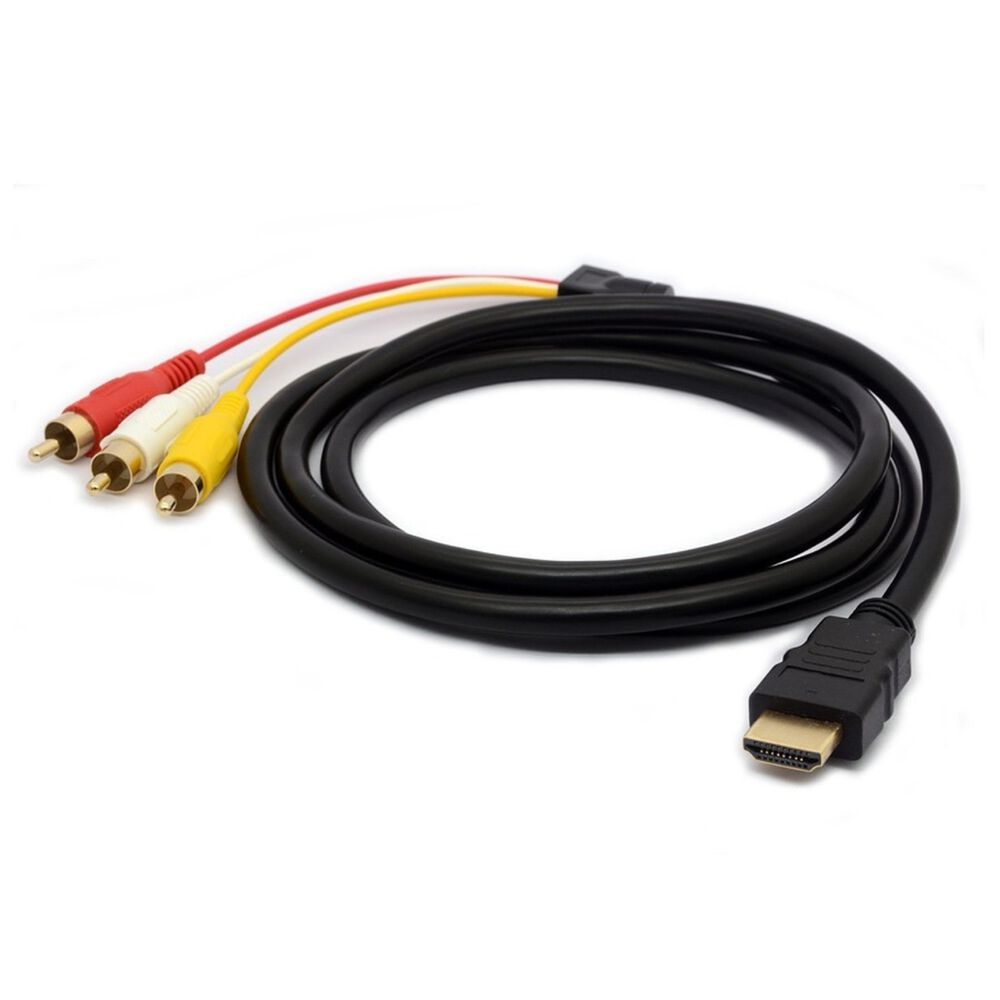 "cable Hdmi A 3 Rca Digital Audio Video Macho 1.5 Mts " image number 1.0
