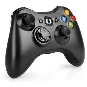 Control Gamepad Para Pc Y Xbox 360 Inalambrico Negro