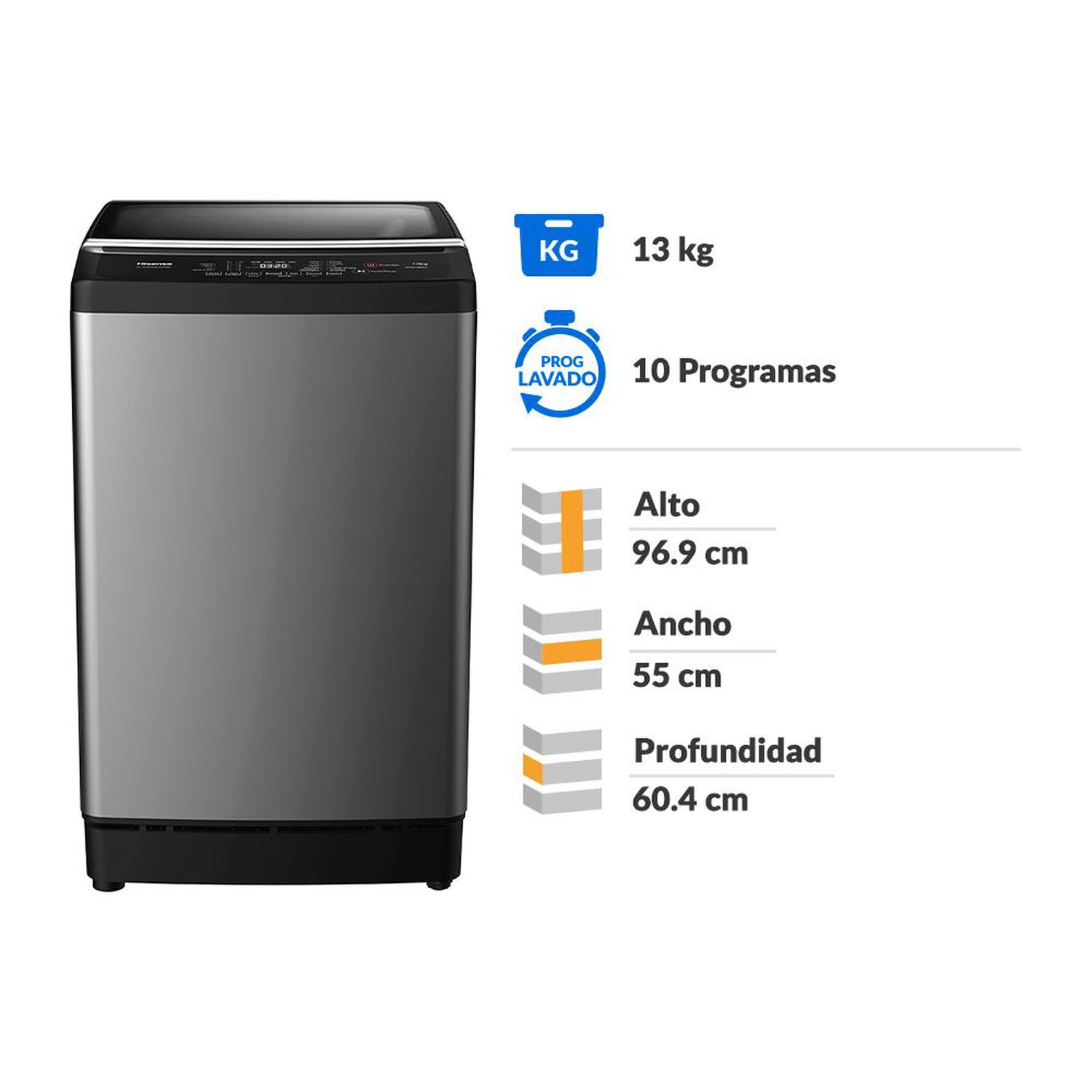 Lavadora Hisense WT3J1323UT / 13 Kg image number 1.0