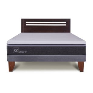 Cama Europea Cic Ortopedic Advance / 2 Plazas / Base Normal + Respaldo