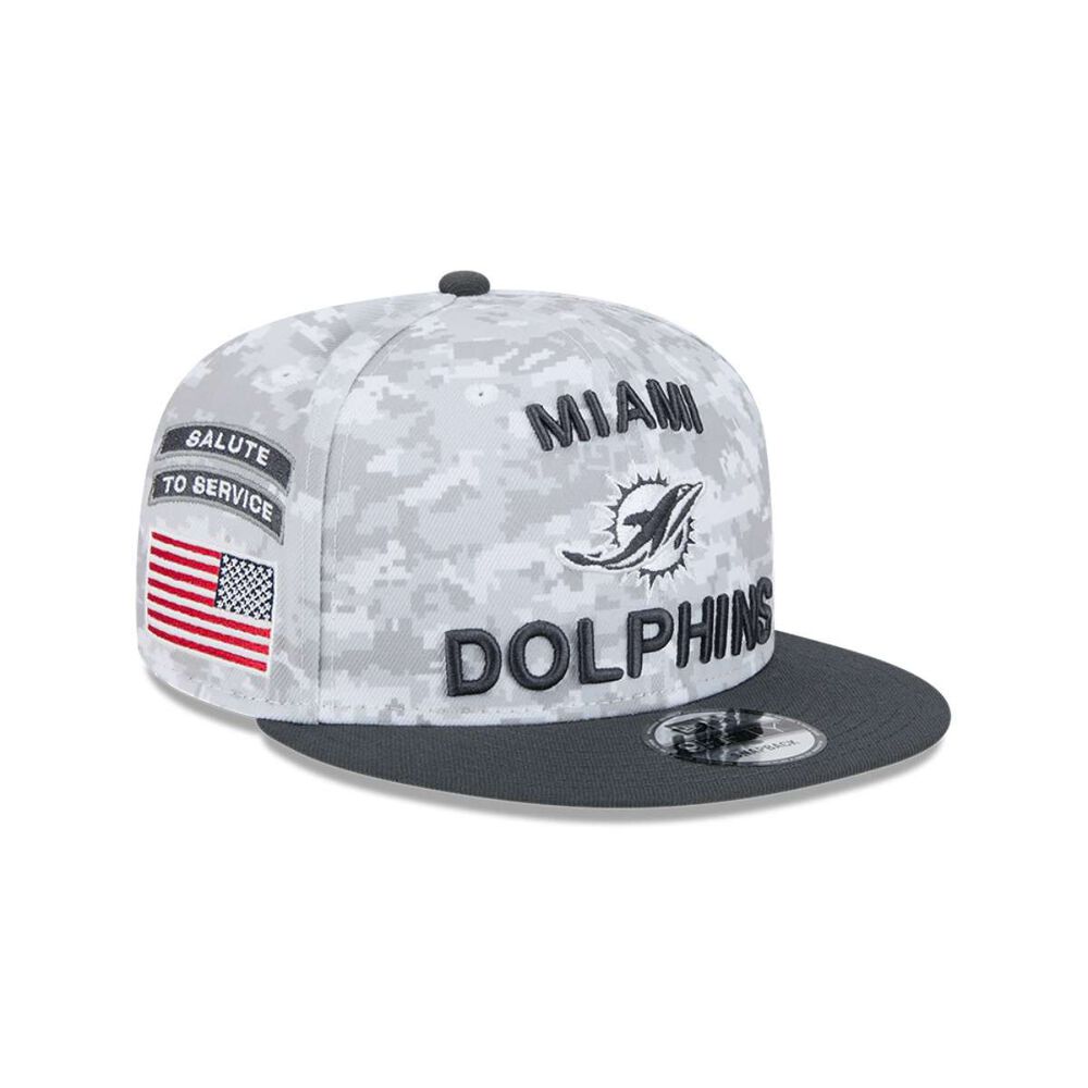 Gorra 9fifty Miami Dolphins Nfl Salute To Service Charcoal image number 0.0