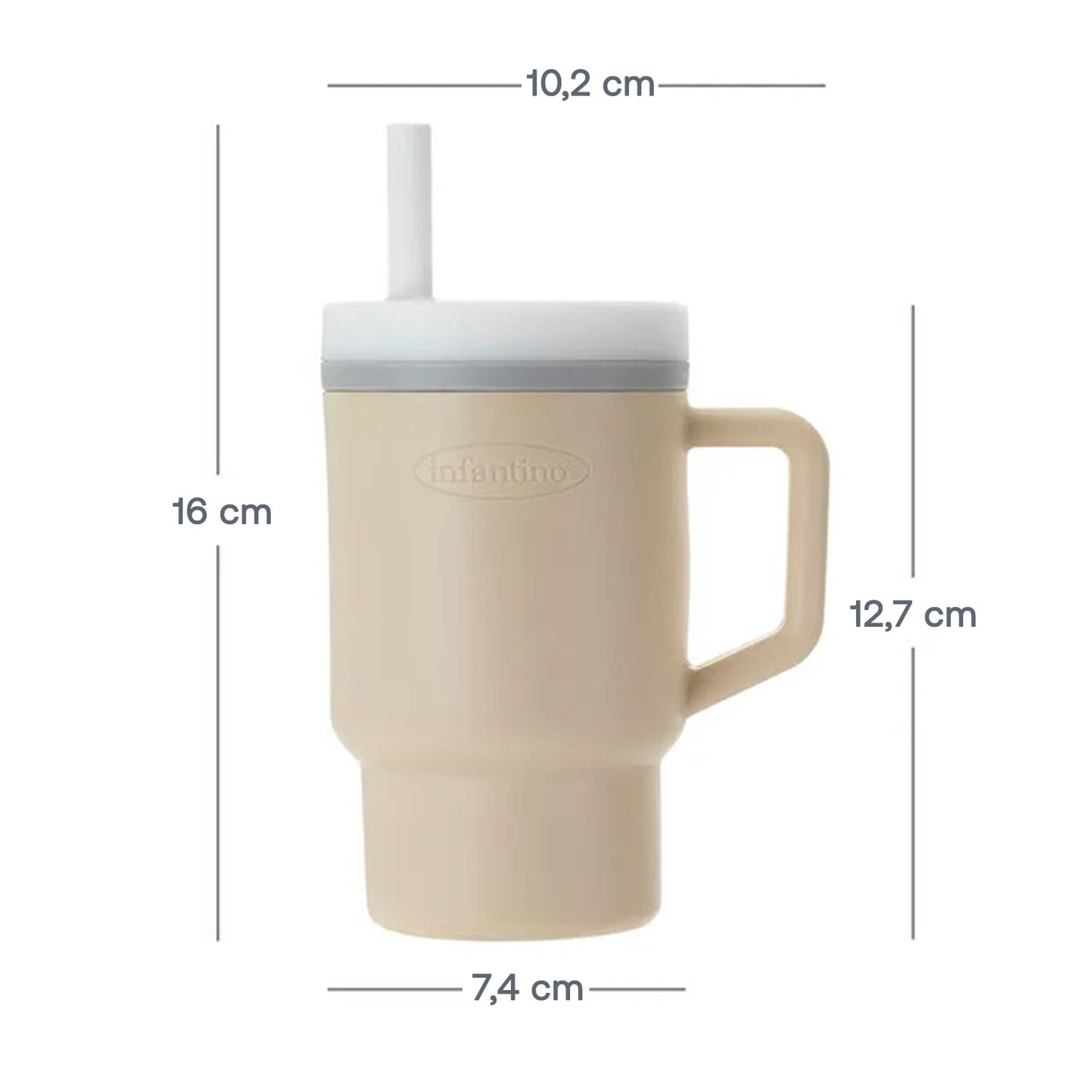 Vaso Antiderrame Con Bombilla My 1st Tumbler 250ml Sand image number 3.0