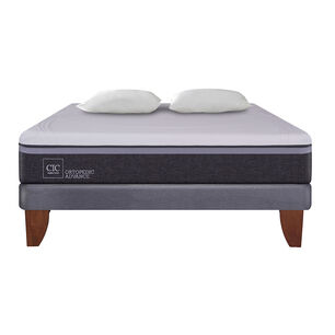 Cama Europea Cic Ortopedic Advance / 2 Plazas / Base Normal + Almohadas