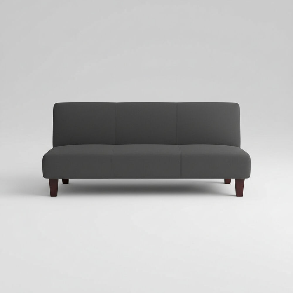 Fut&oacute;n Sof&aacute; Cama 3 Cuerpos Tapiz Genova - Sin Reposabrazos (grafito) image number 1.0