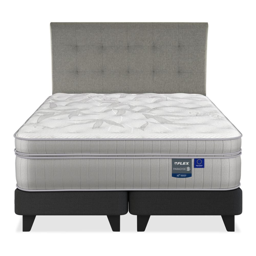 Cama Europea Flex Paradise / Super King / Base Dividida + Respaldo image number 1.0