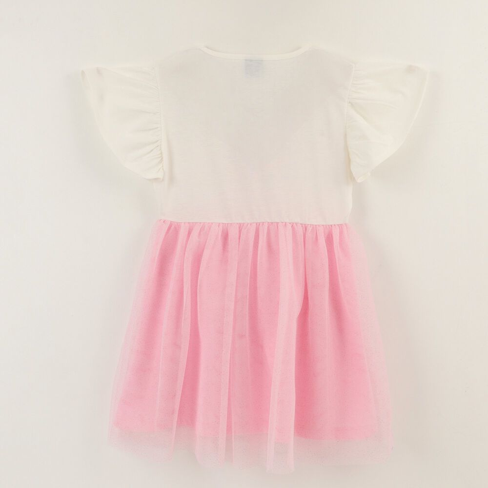 Vestido Manga Corta Ni&ntilde;a Rosado Tull Minnie Mouse Disney image number 1.0